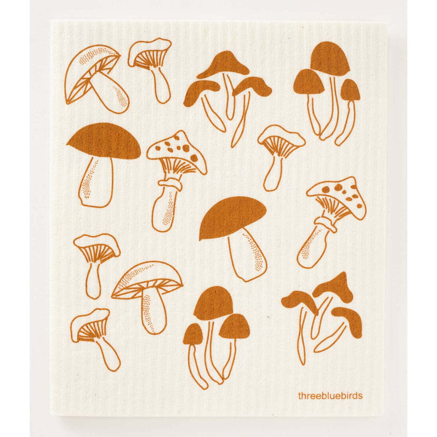 Fungi On White Swedish Dishcloth