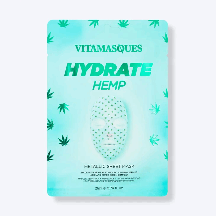 Hydrate Hemp Metallic Face Sheet Mask