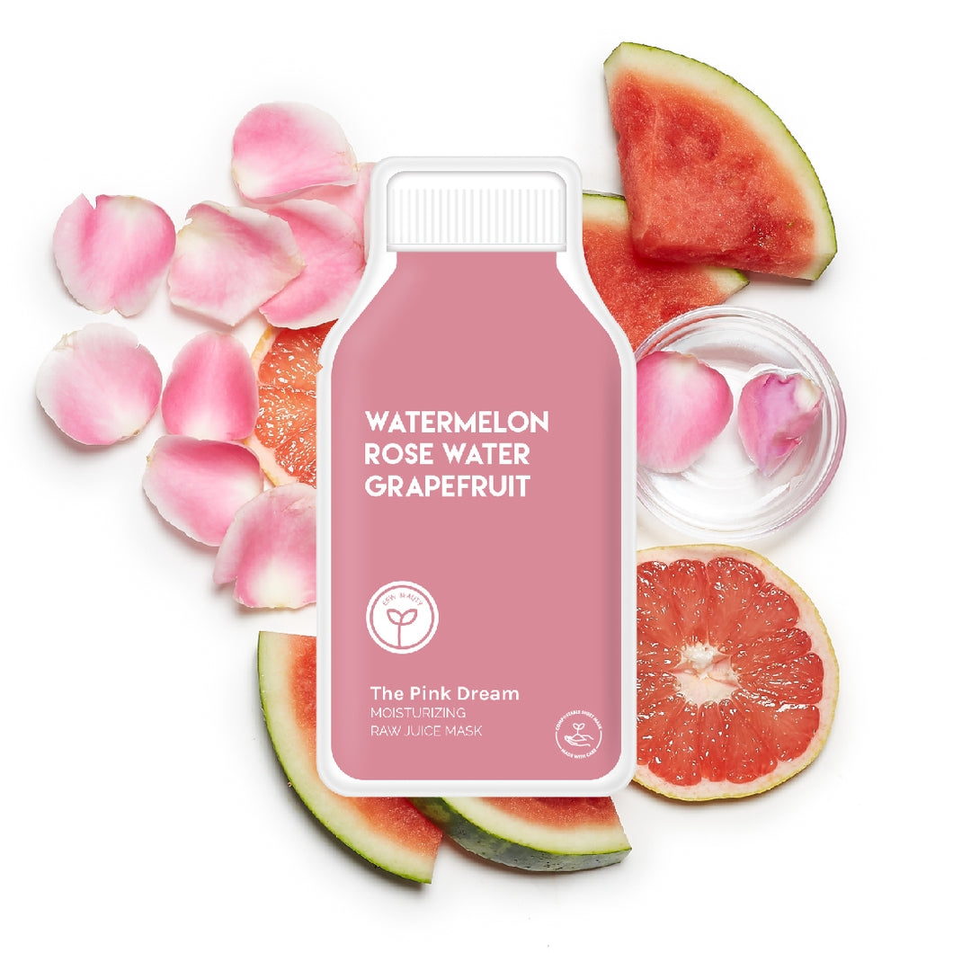 The Pink Dream Moisturizing Raw Juice Sheet Mask by ESW Beauty