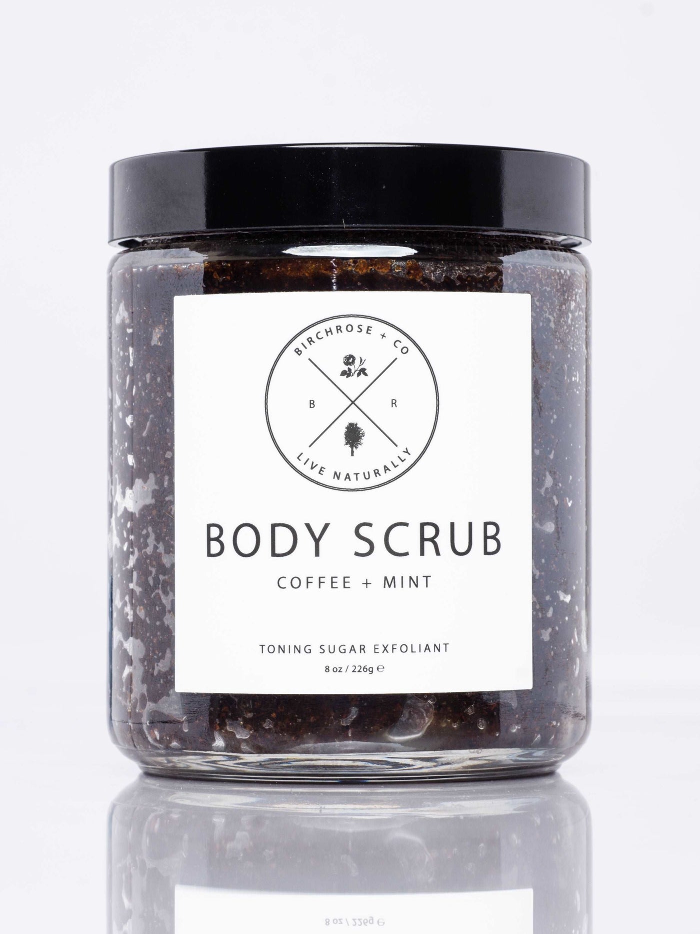 Coffee +Peppermint Body Scrub By BIRCHROSE +CO