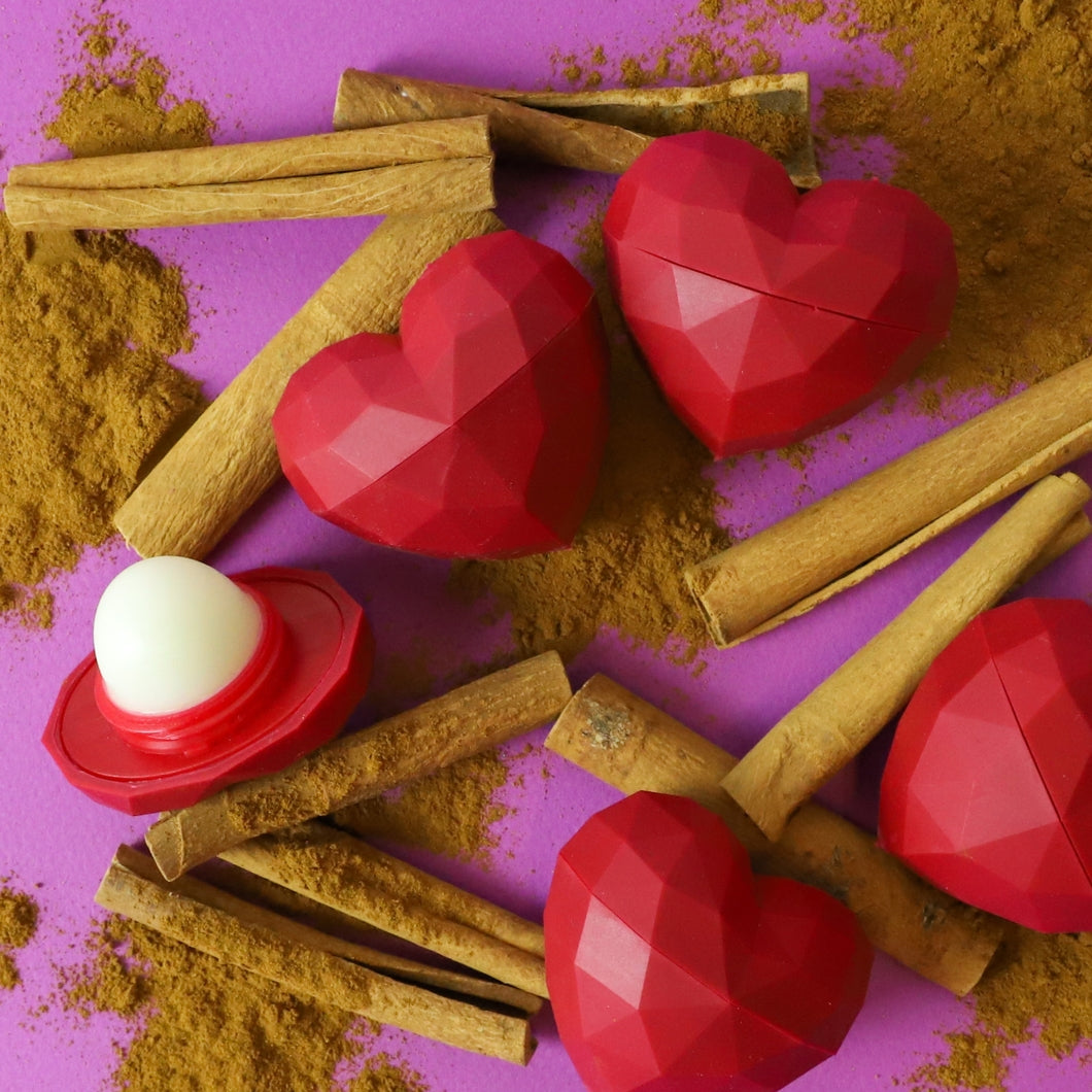 Red Heart Lip Balm Natural Cinnamon